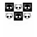 Skelekitten Tile t-shirts by catfoxclothing Skelekitten Tile t-shirts