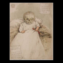 Skeletal Baby postcards