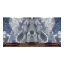 Skeletal Clouds Photo Greeting Card