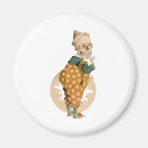 Skeletal Clown Refrigerator Magnets