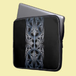 Skeletal Hall fractal art laptop sleeves