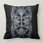 Skeletal Hall fractal art Pillow