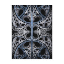 Skeletal Hall fractal art Post Card