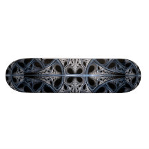 Skeletal Hall fractal art Skateboards