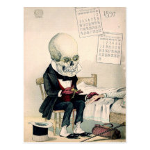 Skeletal Last Rites Postcards