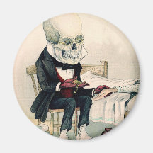 Skeletal Last Rites Refrigerator Magnets