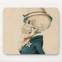 Skeletal Officer Mouse Mat
