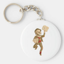 Skeletal Paperboy Key Chain