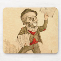 Skeletal Paperboy Mouse Mat