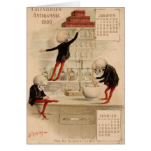 Skeletal Pharmacy Greeting Cards