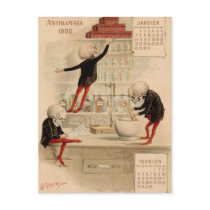 Skeletal Pharmacy Post Cards