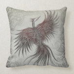 Skeletal Phoenix Pillow pillows