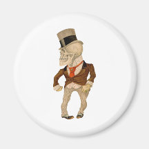 Skeletal Suit Refrigerator Magnets
