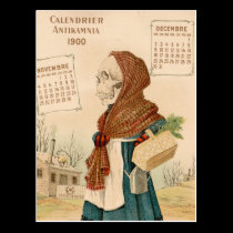 Skeletal Vegetable Lady postcards