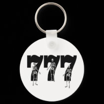 Skeleton 777 Keychain