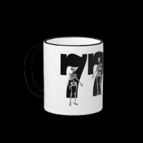 Skeleton 777 Ringer T Mug