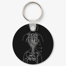 Skeleton and Corset keychains