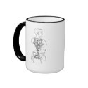 Skeleton and Corset mugs