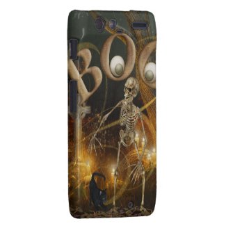 Skeleton and Grave Halloween Droid RAZR Covers