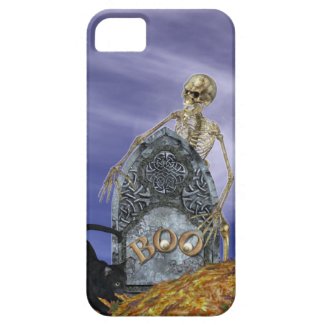 Skeleton and Grave Stone iPhone 5 Cover