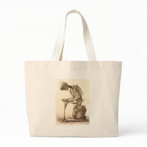 skeleton tote bag