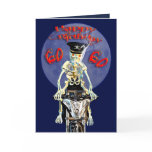 Skeleton biker 60th birthday card