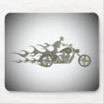 Skeleton Biker / Bike Rider: Mouse Pad