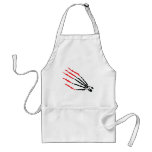 skeleton bone hand bloody scratches apron