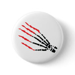 skeleton bone hand bloody scratches pin