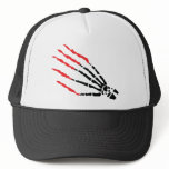 skeleton bone hand bloody scratches mesh hats