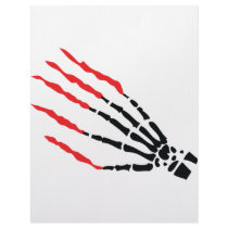 skeleton bone hand bloody scratches letterhead by Tomaniac skeleton bone hand bloody scratches letterhead