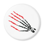 skeleton bone hand bloody scratches refrigerator magnets