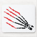 skeleton bone hand bloody scratches mousepad