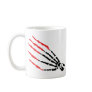 skeleton bone hand bloody scratches mugs