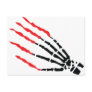 skeleton bone hand bloody scratches postcards