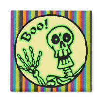 Skeleton Boo Halloween Fridge Magnets
