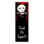 Skeleton Bookmark Business Cards