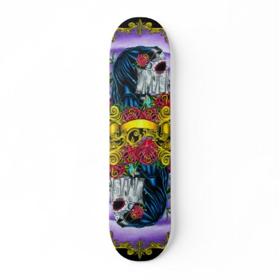 Skeleton Bride Skateboard by JesseDeering