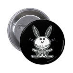 Skeleton Bunny buttons