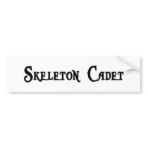 Skeleton Cadet Bumper Sticker