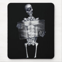 Skeleton Chest Xray Mousepad