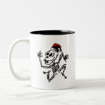 Skeleton Christmas mugs