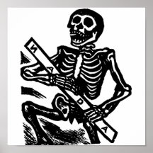 Skeleton, circa 1951 Mexico. Poster