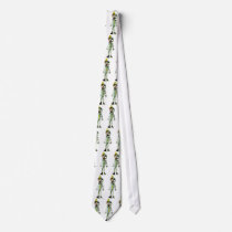 Skeleton Clown Pattern tie