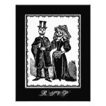 Skeleton Couple (RSVP) - Small Invitation at Zazzle