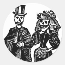 Skeleton Couple - Seals/Stickers #1