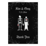 Skeleton Couple Thank You Card