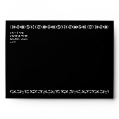 Skeleton Couple Theme - 7x5 Envelope (Customize)