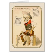 Skeleton Cowboy - Antikamnia - "A Rough Rider" Greeting Card