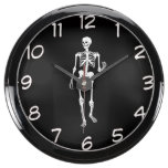 "Skeleton" design wall clock Aqua Clocks